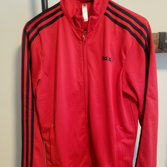 Adidas Red Track Jacket Small - Picture 1 of 4